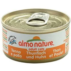 Almo Nature Adult Cat Food Tuna & Chicken 24 X 70g Cans
