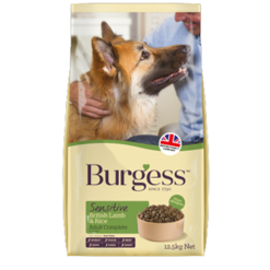 Burgess Sensitive Adult Dog Lamb & Rice 12.5kg