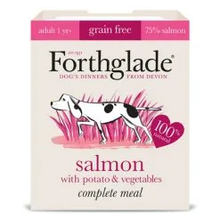 Forthglade Complete Meal Adult Grain Free 395g X 18 -Deals Dog Food Store FGGFSALM 07445.1667859681