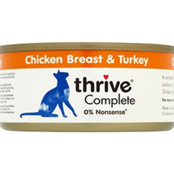 Thrive Complete 100% Chicken & Turkey Cat Food 75g X 12 Tins