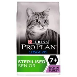 Pro Plan Cat Longevis Sterilised 7+ Senior Dry Food Turkey