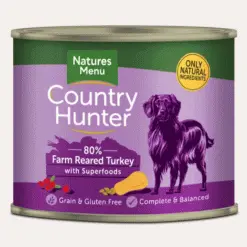 Natures Menu Country Hunter Dog Food 6 X 600g Cans -Deals Dog Food Store afarm turkey 36021.1676498652