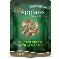 Applaws Natural Cat Food Pouches Chicken Breast & Asparagus 12 X 70g