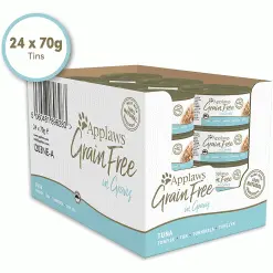 Applaws Natural Cat Food Tins Tuna Fillet In Gravy 70g X 24