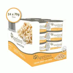 Applaws Natural Cat Food Tins Chicken Breast 24 X 70g -Deals Dog Food Store applaws chicken cheese cat70g4 51032.1686655624