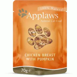 Applaws Natural Cat Food Pouches Chicken & Pumpkin 12 X 70g