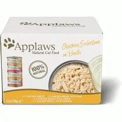 Applaws Natural Cat Food Tins Chicken Selection Multipack 70g (Pack Of 12)