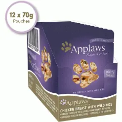 Applaws Natural Cat Food Pouches Chicken Breast & Wild Rice 12 X 70g 18 Applaws Natural Cat Food Pouches Chicken Breast & Wild Rice 12 X 70g -Deals Dog Food Store applaws chicken wild rice cat1 20632.1686583337