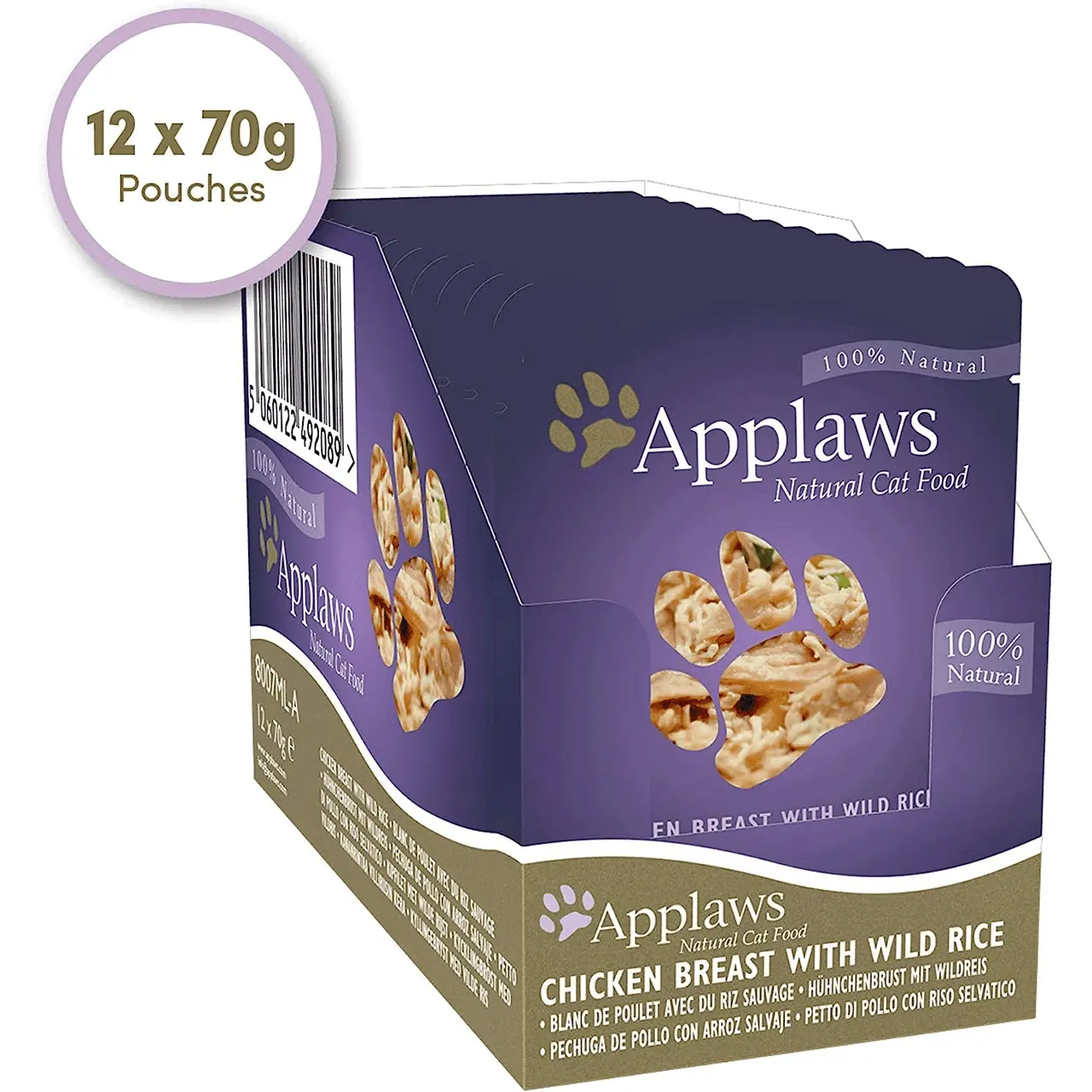 Applaws Natural Cat Food Pouches Chicken Breast & Wild Rice 12 X 70g 5 Applaws Natural Cat Food Pouches Chicken Breast & Wild Rice 12 X 70g - Image 3