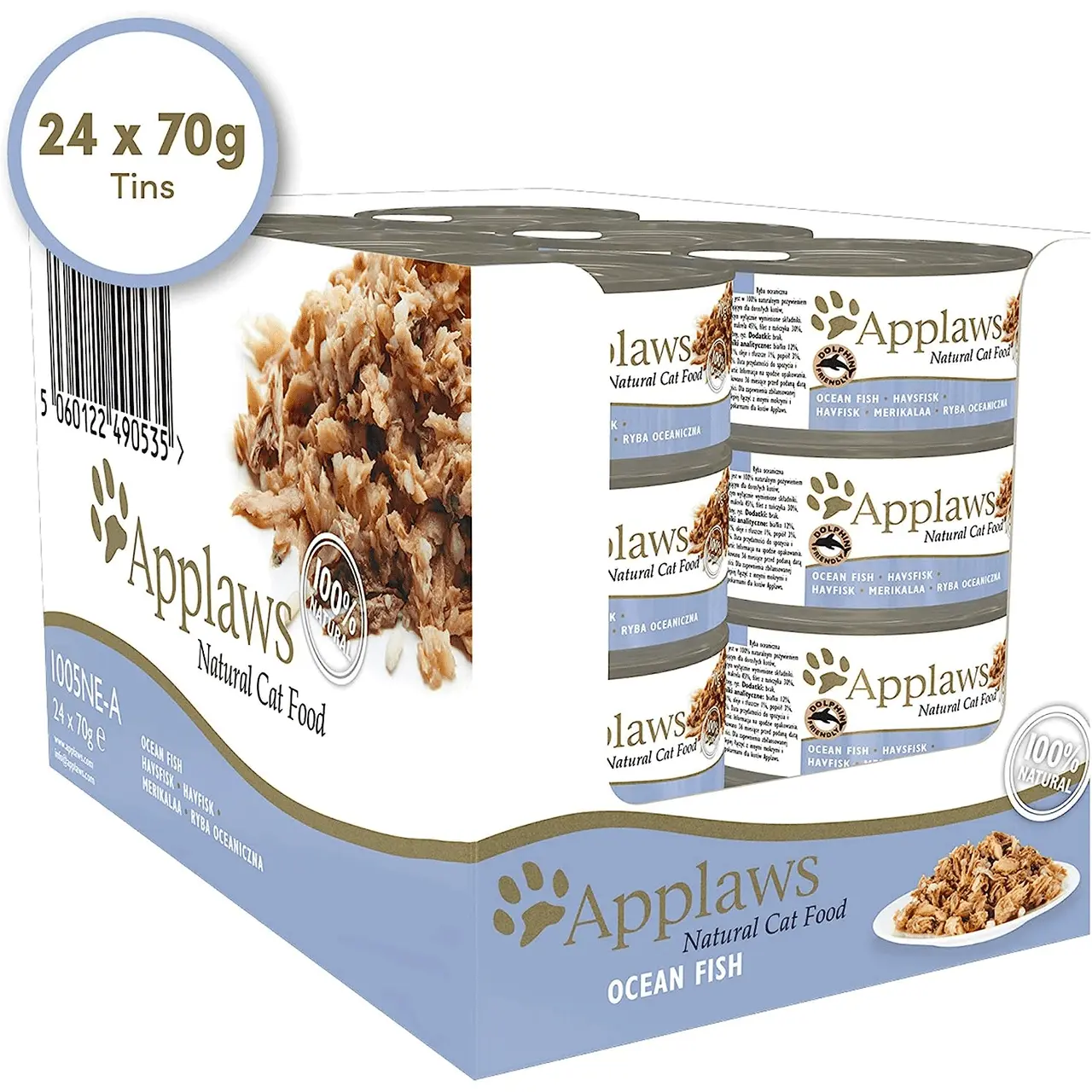 Applaws Natural Cat Food Tins Ocean Fish 24 X 70g 5 Applaws Natural Cat Food Tins Ocean Fish 24 X 70g - Image 3