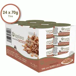 Applaws Natural Cat Food Tins Senior Tuna & Salmon 70g X 24 -Deals Dog Food Store applaws senior tuna salmon cat70g1 75391.1686655361