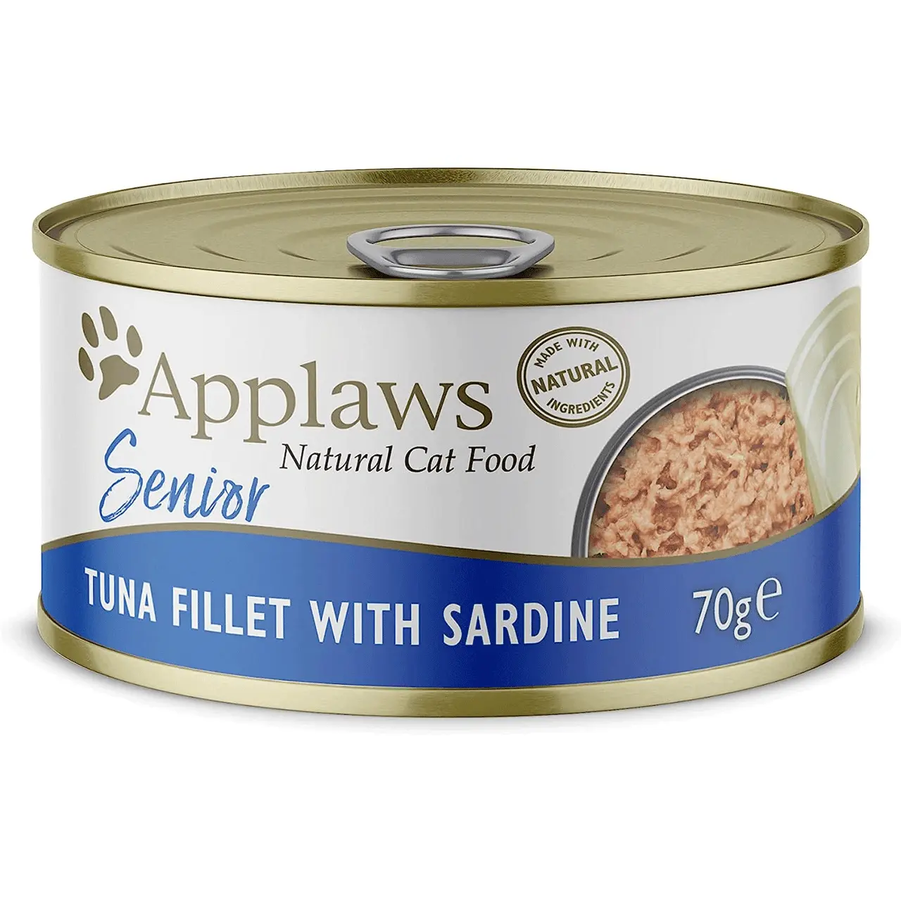 Applaws Natural Cat Food Tins Senior Tuna & Sardines 70g X 24 3 Applaws Natural Cat Food Tins Senior Tuna & Sardines 70g X 24