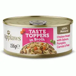 Applaws Taste Toppers Chicken With Salmon & Veg In Broth