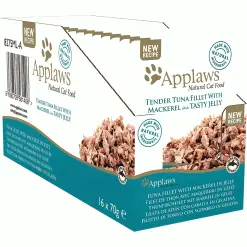 Applaws Natural Cat Jelly Pouches Tuna & Mackerel 70g X 16 13 Applaws Natural Cat Jelly Pouches Tuna & Mackerel 70g X 16 -Deals Dog Food Store applaws tuna mackerel jelly70g4 65396.1687173734