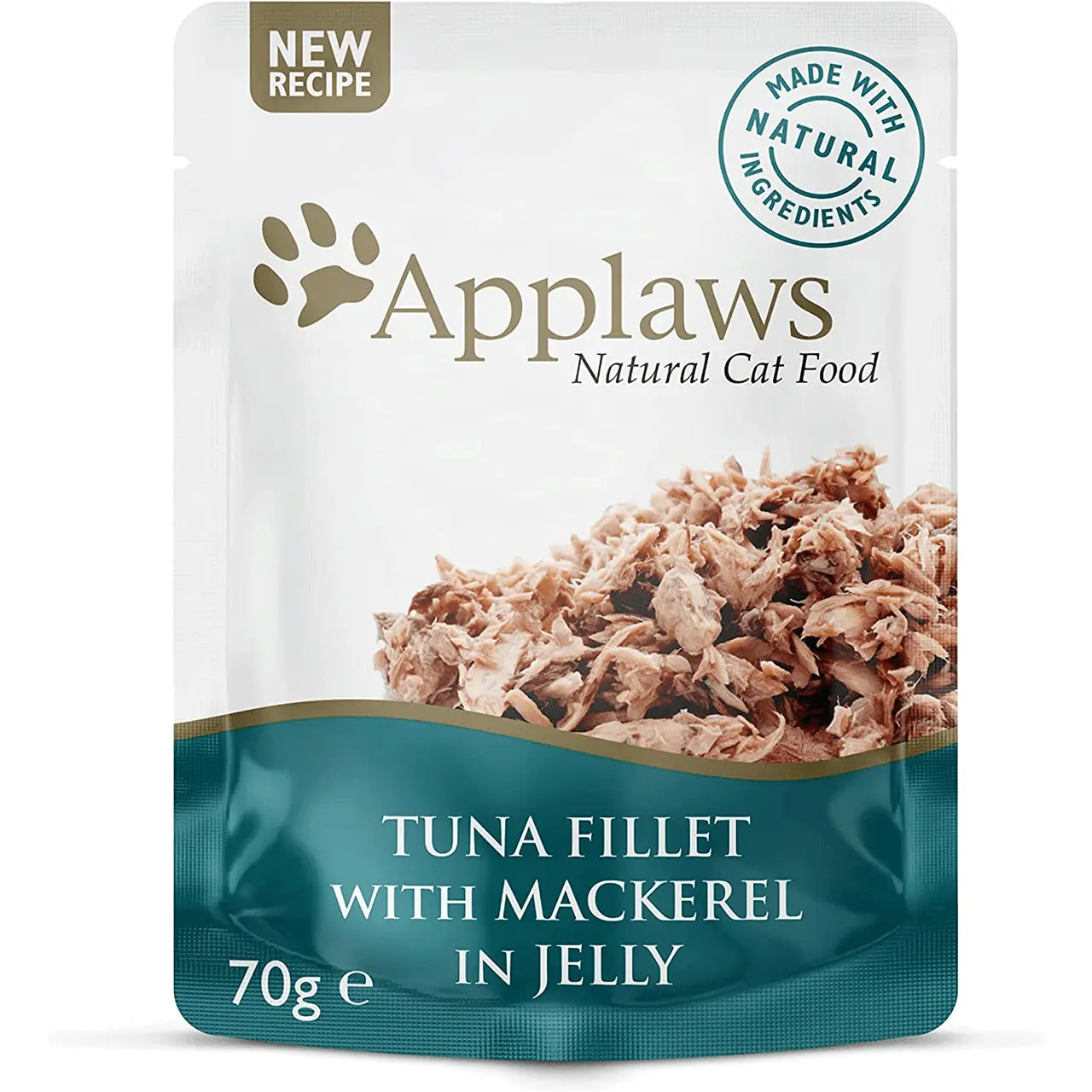 Applaws Natural Cat Jelly Pouches Tuna & Mackerel 70g X 16 3 Applaws Natural Cat Jelly Pouches Tuna & Mackerel 70g X 16