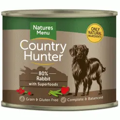 Natures Menu Country Hunter Dog Food 6 X 600g Cans -Deals Dog Food Store arabbit hunter 66565.1676498647