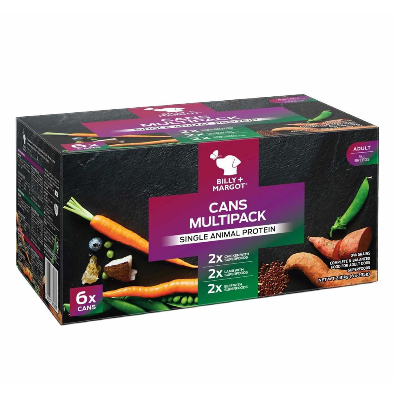 Billy & Margot Billy + Margot Cans Multipack 6 X 395g Cans 3 Billy & Margot Billy + Margot Cans Multipack 6 X 395g Cans