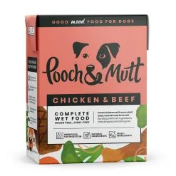 Pooch & Mutt Chicken & Beef Wet Dog Food (12 X 375g)
