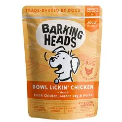 Barking Heads Bowl Lickin Chicken Pouches 10 X 300g