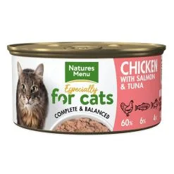 Natures Menu Chicken With Salmon And Tuna Adult Cat (85g X 18 Cans)
