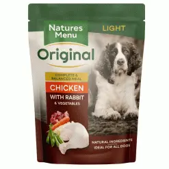 Natures Menu Original Light Dog Food - Chicken With Rabbit 8 X 300g Pouches