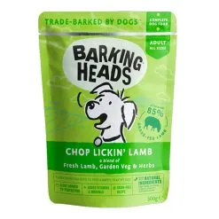Barking Heads Chop Lickin Lamb Pouches 10 X 300g