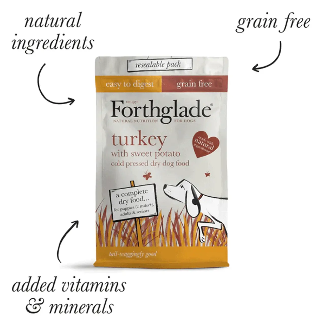 Forthglade Grain Free Cold Pressed Dog Food - Turkey 4 Forthglade Grain Free Cold Pressed Dog Food - Turkey - Image 2