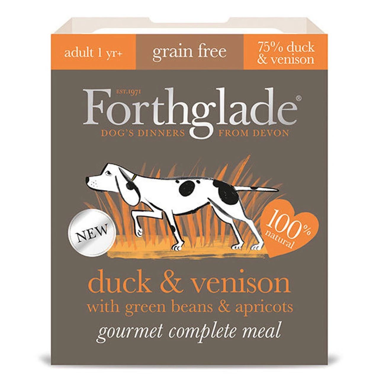 Forthglade Gourmet Duck & Venison With Green Beans & Apricots 395g (Pack Of 7) 3 Forthglade Gourmet Duck & Venison With Green Beans & Apricots 395g (Pack Of 7)