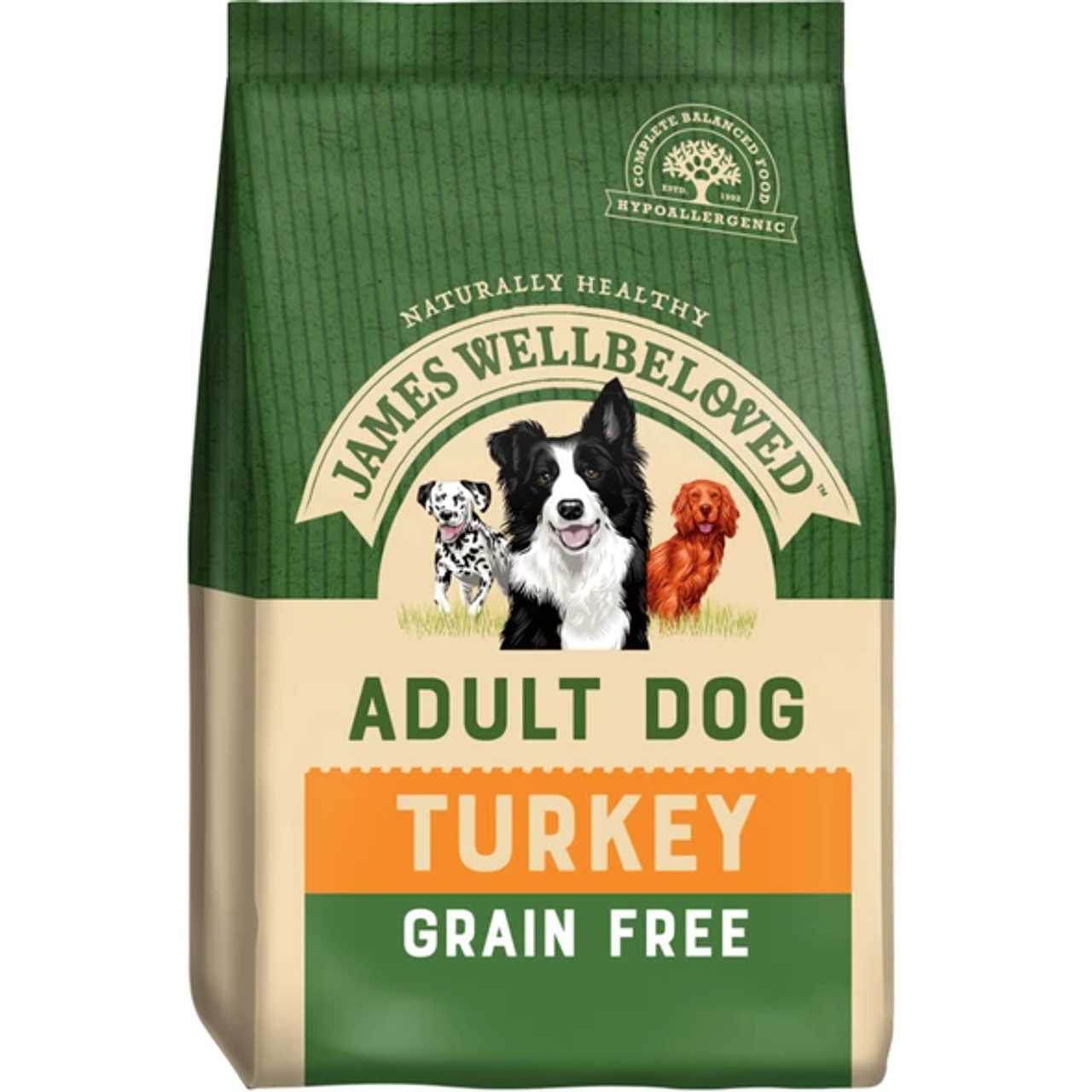 James Wellbeloved Grain Free Adult Dog Food Turkey & Vegetable 3 James Wellbeloved Grain Free Adult Dog Food Turkey & Vegetable