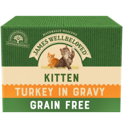 James Wellbeloved Complete Wet Kitten Food - Turkey (12 X 85g Sachets)