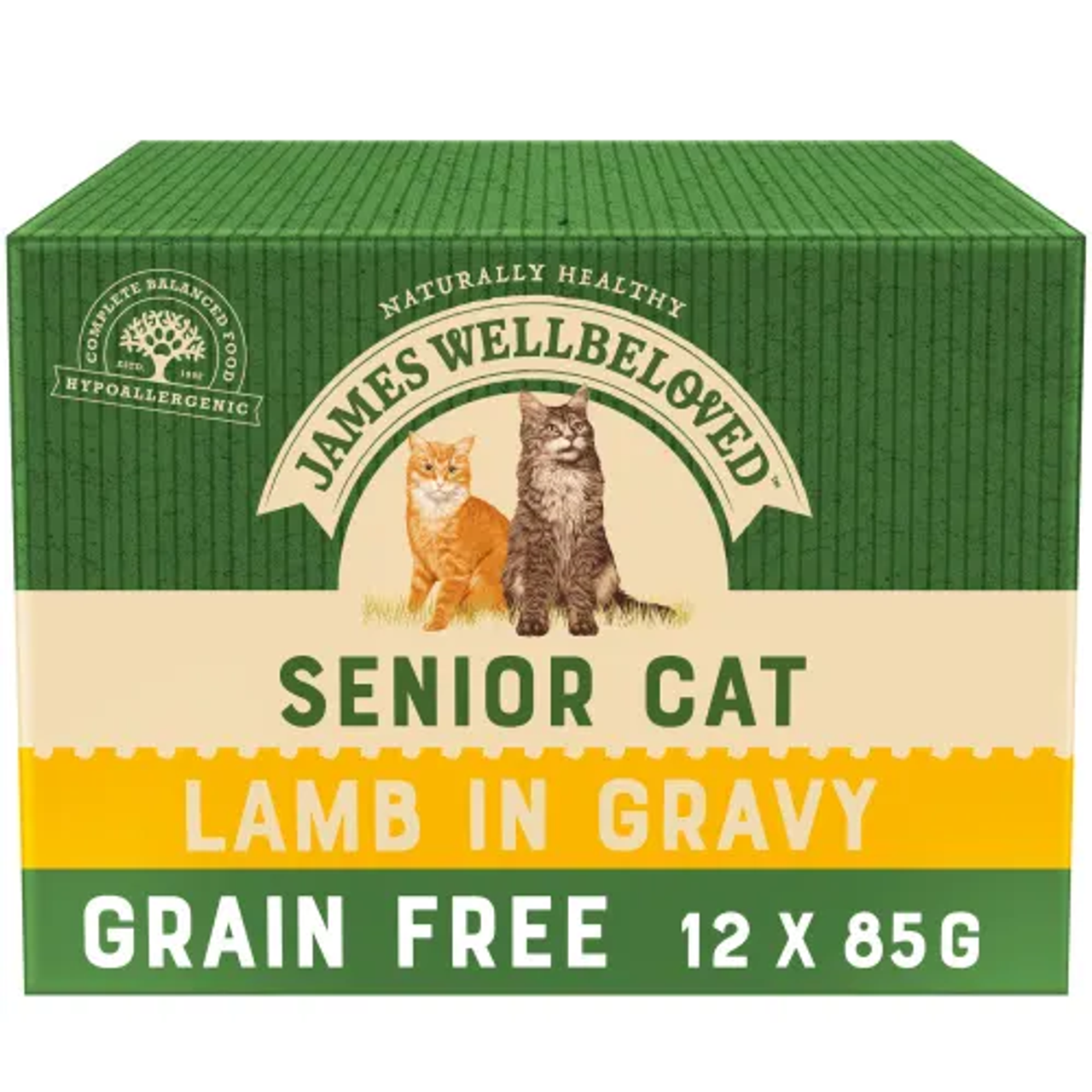 James Wellbeloved Complete Wet Senior Cat Food - Lamb 85g (pack Of 12) 3 James Wellbeloved Complete Wet Senior Cat Food - Lamb 85g (pack Of 12)