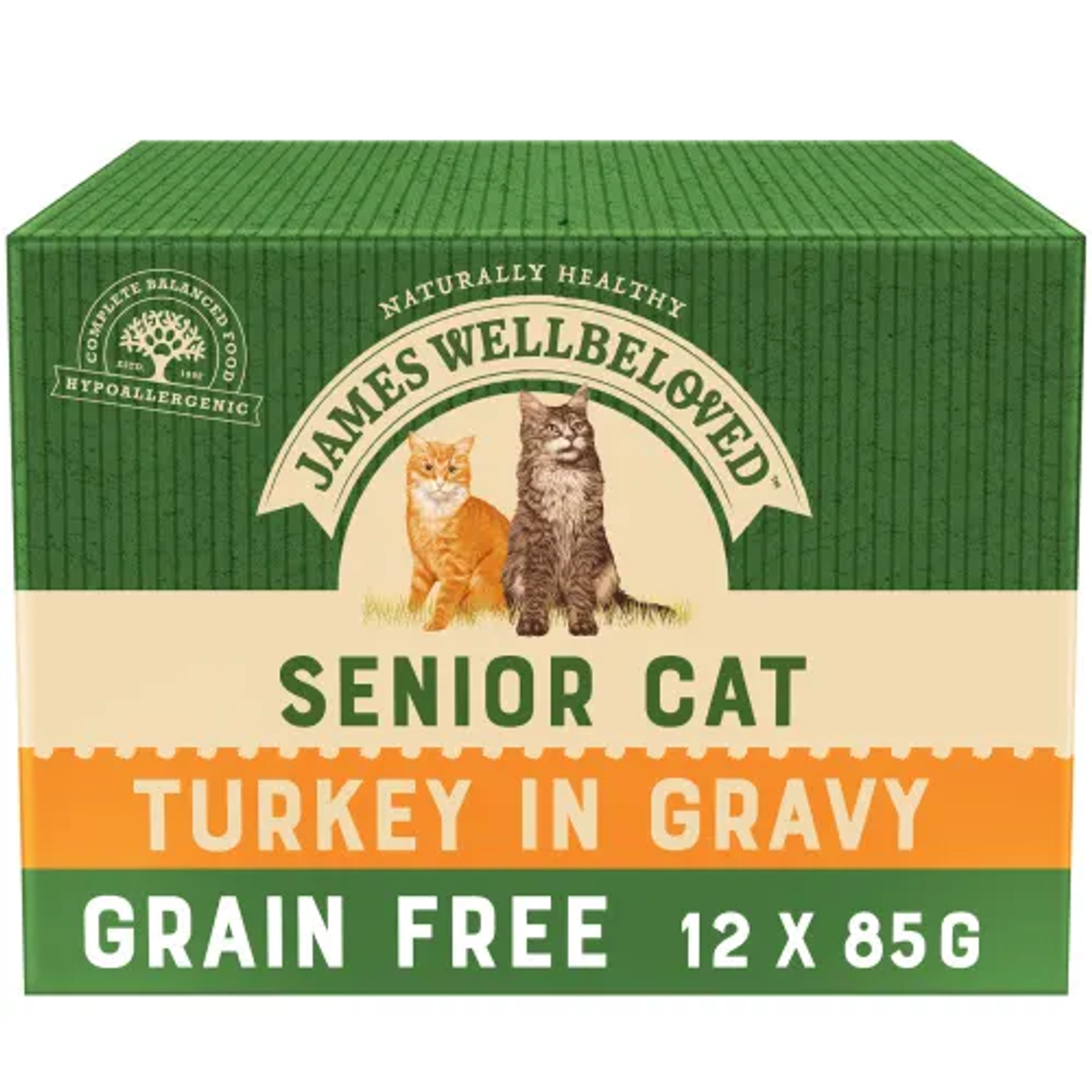 James Wellbeloved Complete Wet Senior Cat Food - Turkey 85g (pack Of 12) 3 James Wellbeloved Complete Wet Senior Cat Food - Turkey 85g (pack Of 12)