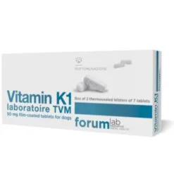TVM UK Vitamin K1 Laboratoire TVM 50 Mg Film-coated Tablets For Dogs (pack Of 14)