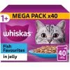 Whiskas 1+ Cat Pouches Fish Favourites In Jelly 40 X 85g -Deals Dog Food Store mega 40pk 32165.1677615598