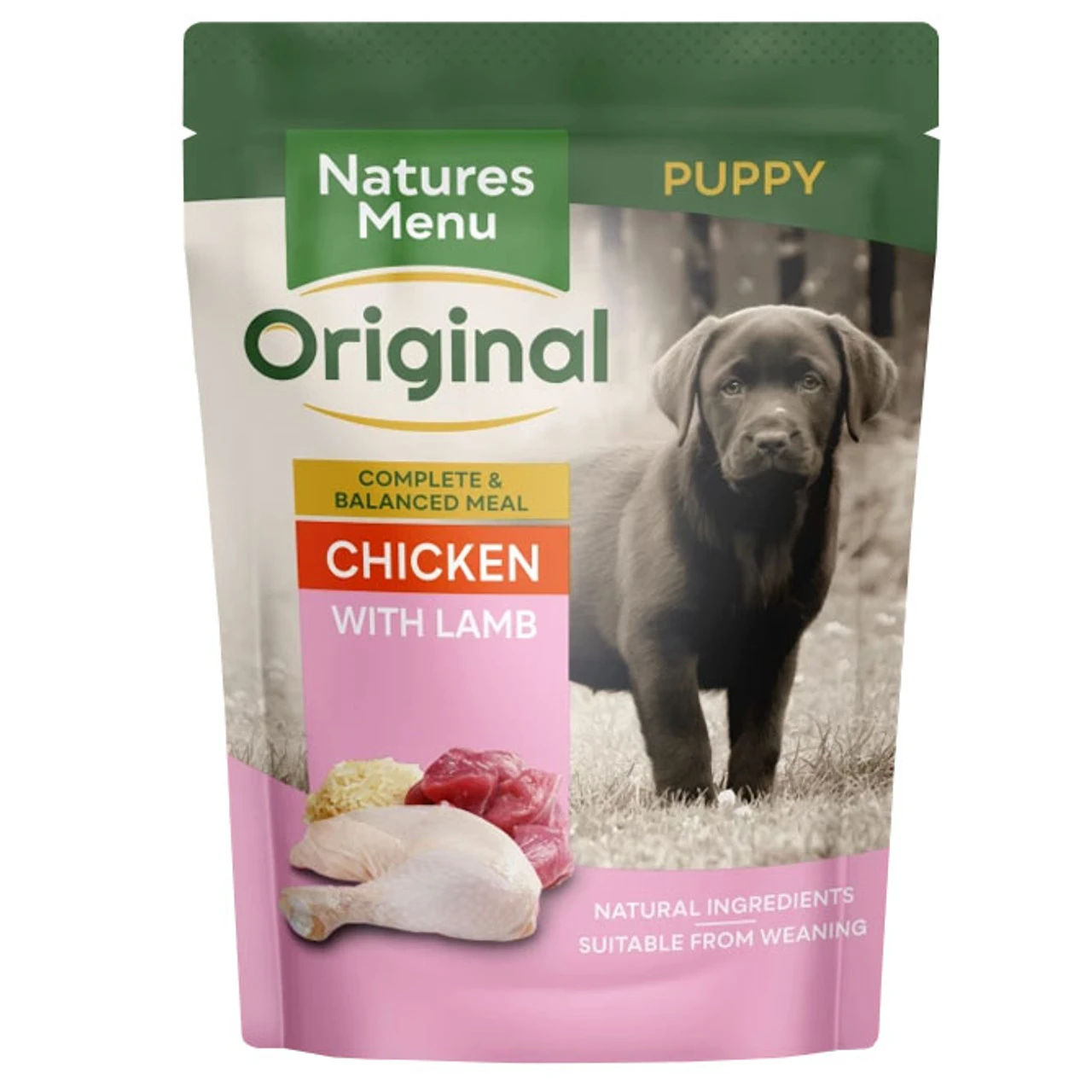 Natures Menu Original Puppy - Chicken & Lamb 8 X 300g Pouches 3 Natures Menu Original Puppy - Chicken & Lamb 8 X 300g Pouches