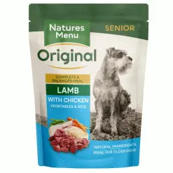 Natures Menu Original Senior Dog - Lamb With Chicken 8 X 300g Pouches