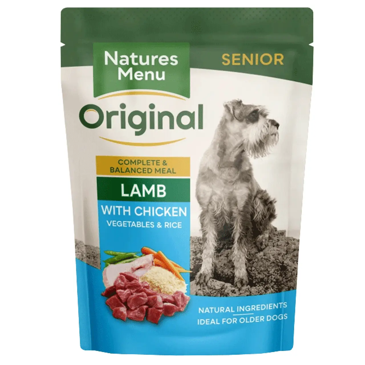 Natures Menu Original Senior Dog - Lamb With Chicken 8 X 300g Pouches 3 Natures Menu Original Senior Dog - Lamb With Chicken 8 X 300g Pouches