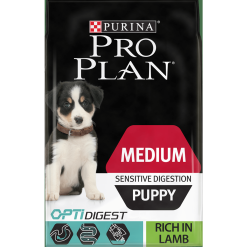 PRO PLAN Dog Medium Puppy for Sensitive Digestion With OPTIDIGEST Rich In Lamb Dry Food