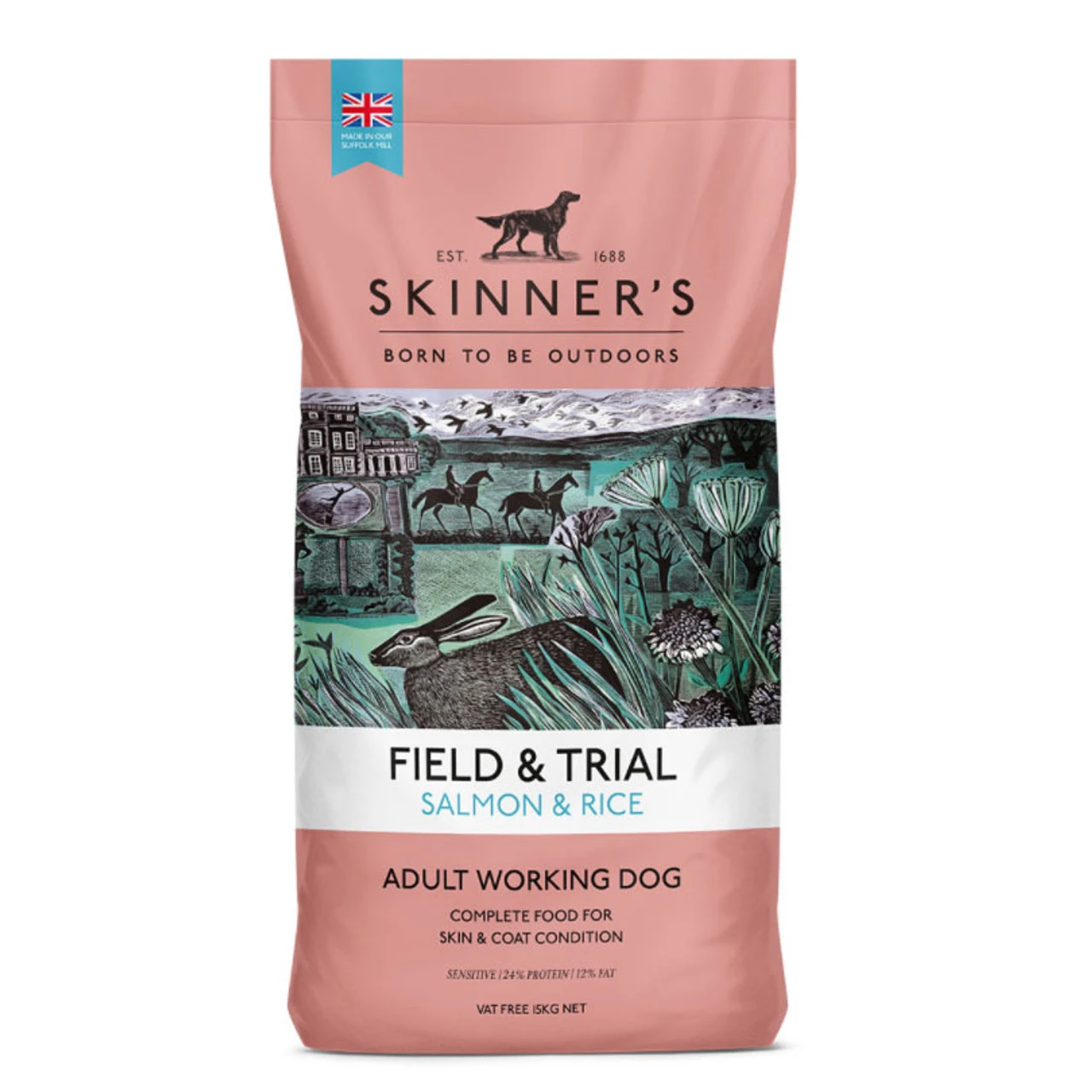 Skinners Field & Trial Salmon & Rice Adult Working 3 Skinners Field & Trial Salmon & Rice Adult Working