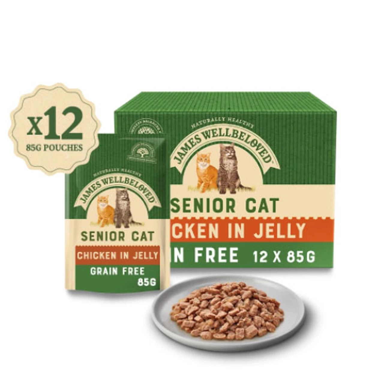 James Wellbeloved Grain Free Senior Wet Food Chicken 3 James Wellbeloved Grain Free Senior Wet Food Chicken