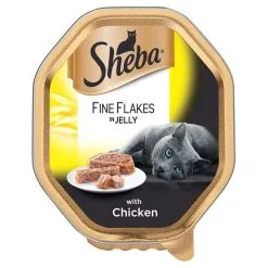 Sheba Alutray Fine Flakes Chicken In Jelly 85g (pack Of 22)