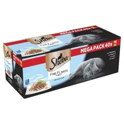 Sheba Pouch Fine Flakes Fish Selection 85g Mega (pack Of 40)