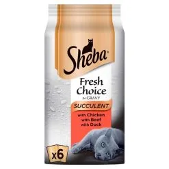 Sheba Pouch Fresh Choice Succulent Collection In Gravy 50g X 48