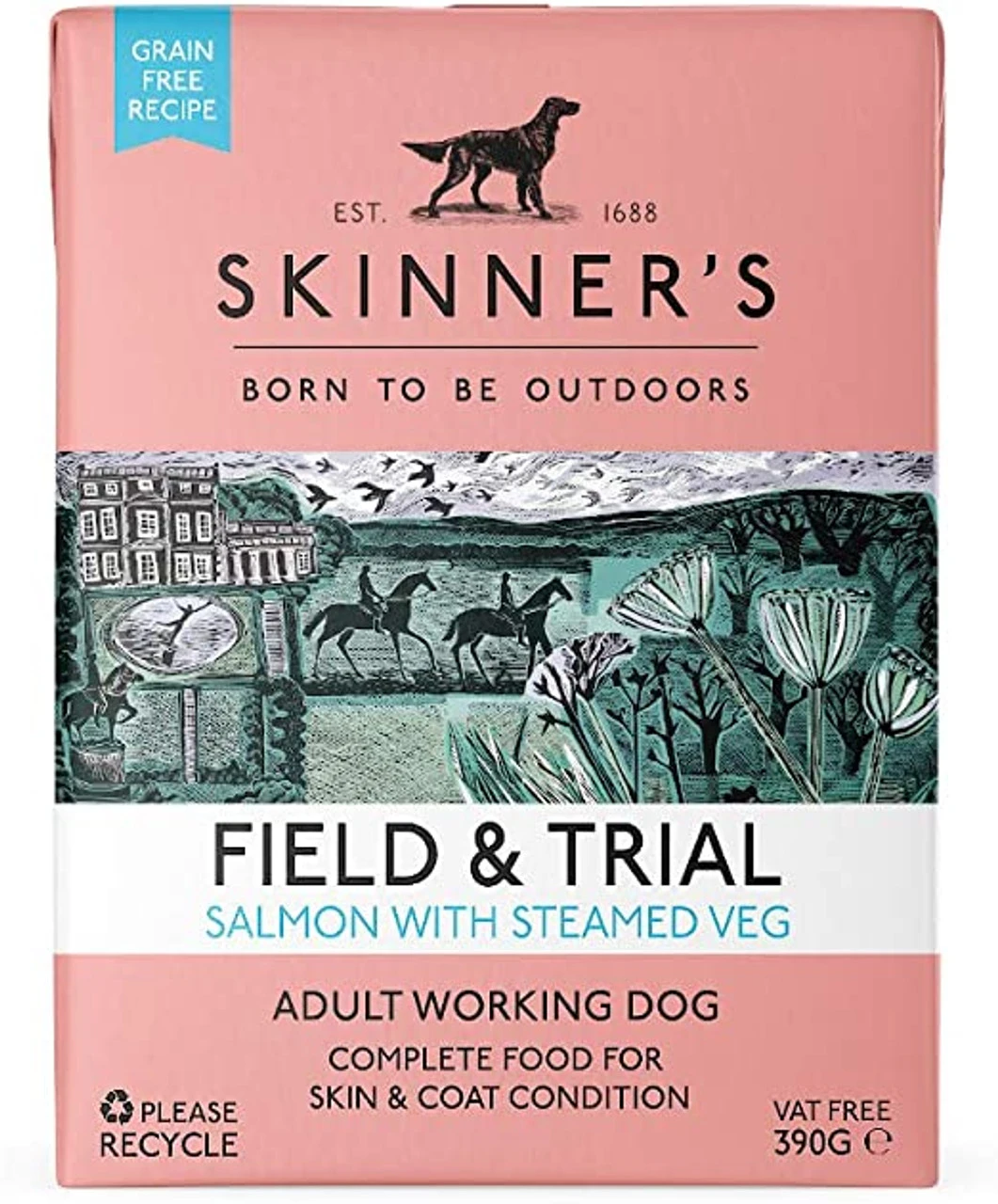 Skinners Field & Trial Salmon & Steamed Veg 390g (pack Of 18) 3 Skinners Field & Trial Salmon & Steamed Veg 390g (pack Of 18)