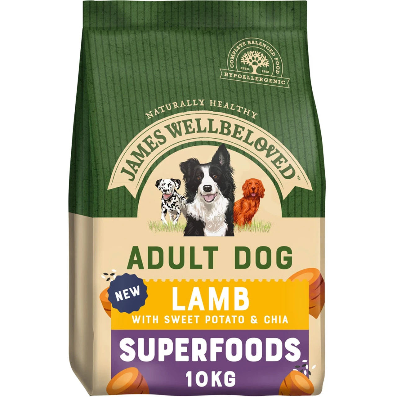 James Wellbeloved Superfoods Adult Lamb & Sweet Potato 3 James Wellbeloved Superfoods Adult Lamb & Sweet Potato
