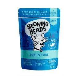 Meowing Heads Surf & Turf Pouches (10 X 100g)