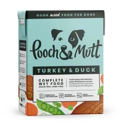 Pooch & Mutt Turkey & Duck Wet Dog Food (12 X 375g)