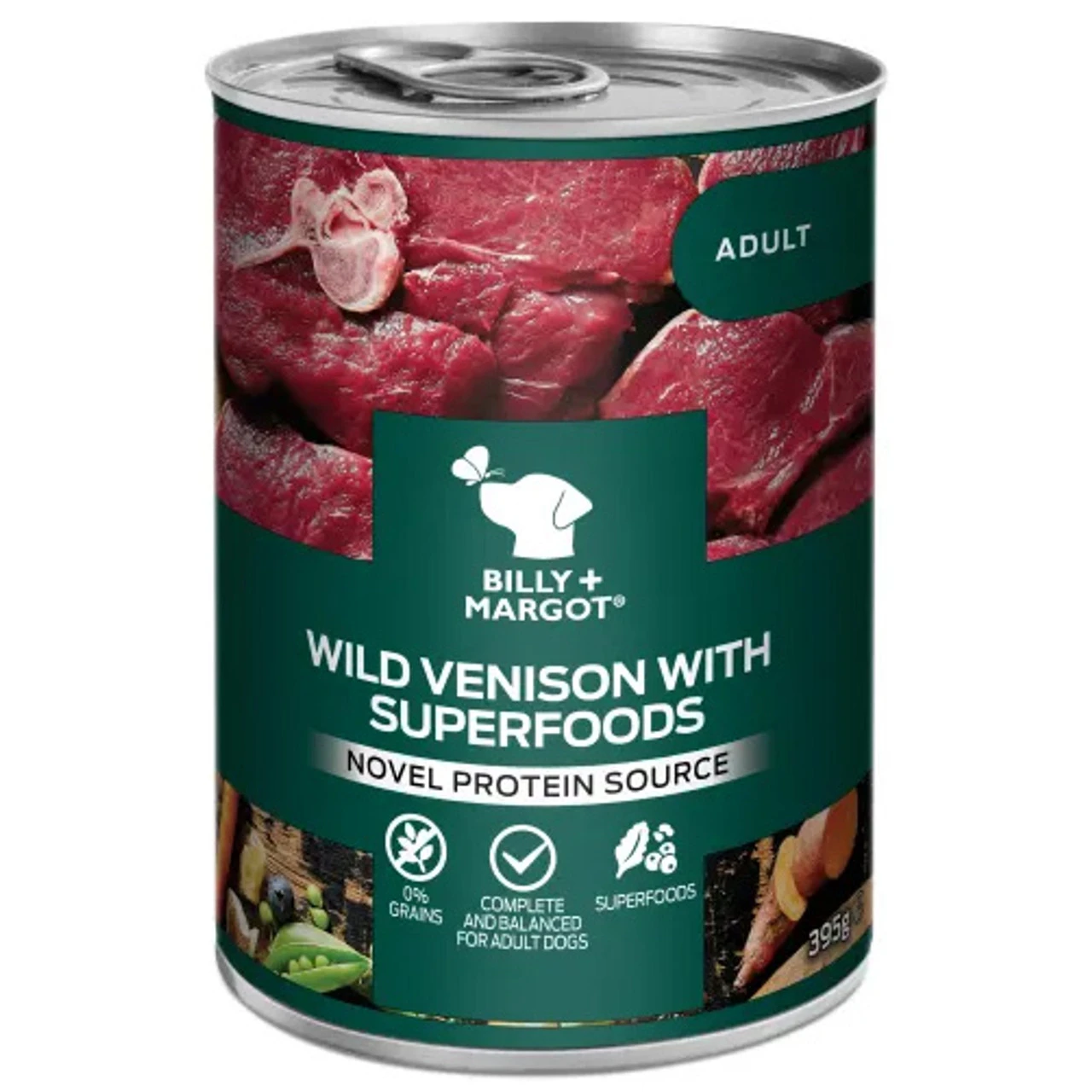 Billy & Margot Billy + Margot Adult Wild Venison With Superfoods 12 X 395g 3 Billy & Margot Billy + Margot Adult Wild Venison With Superfoods 12 X 395g