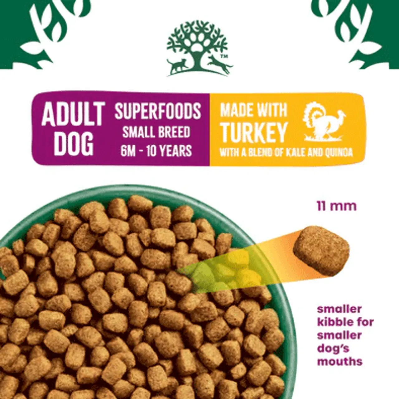 James Wellbeloved Superfood Adult Small Breed Turkey 1.5kg 5 James Wellbeloved Superfood Adult Small Breed Turkey 1.5kg - Image 3